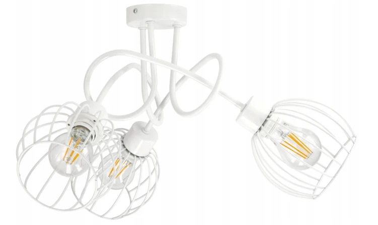 LAMPA SUFITOWA PLAFON ŻYRANDOL LOFT KULA DRUCIANA