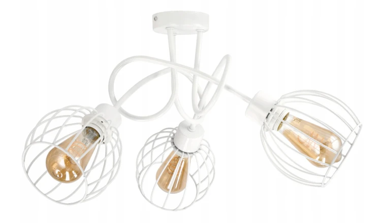 LAMPA SUFITOWA PLAFON ŻYRANDOL LOFT KULA DRUCIANA