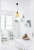 Lampa LED Wisząca Sufitowa Drewniana 1xE27 KUBEK