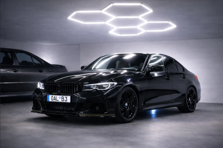 Lampa LED Hexagon Sufitowa 230W Panel Oświetlenie Do Garażu 6500K Mocna