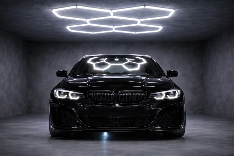 Lampa LED Hexagon Sufitowa 230W Panel Oświetlenie Do Garażu 6500K Mocna