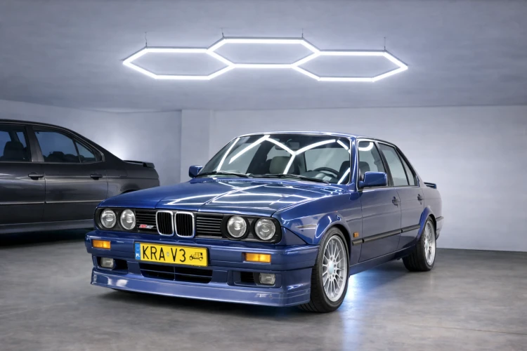 Lampa LED Hexagon Sufitowa 112W Panel Oświetlenie Do Garażu 6500K Mocna