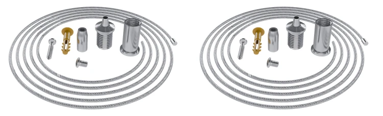 Linki Do Hexagonów Zawieszka Zawiesie Uchwyty 1m Do Podwieszania Lampy LED