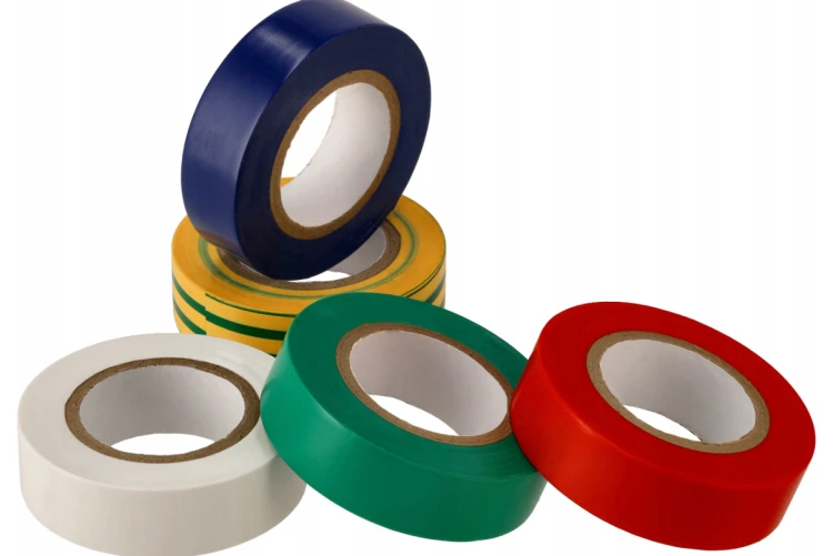 10x Taśma izolacyjna PVC Kolorowa 19mmx0,13mm 20m Elastyczna Uniwersalna