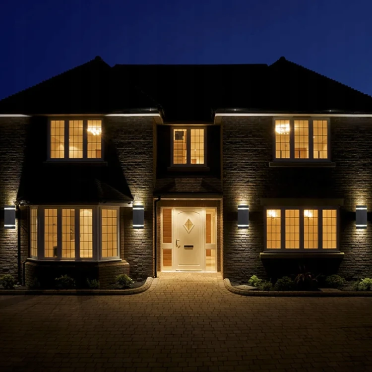 Kinkiet Zewnętrzny Lampa Ogrodowa Elewacyjna Wodoszczelna 2x GU10 Czarna