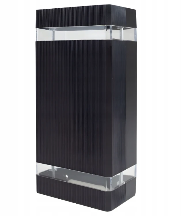 Kinkiet Zewnętrzny Lampa Ogrodowa Elewacyjna Wodoszczelna 2x GU10 Czarna