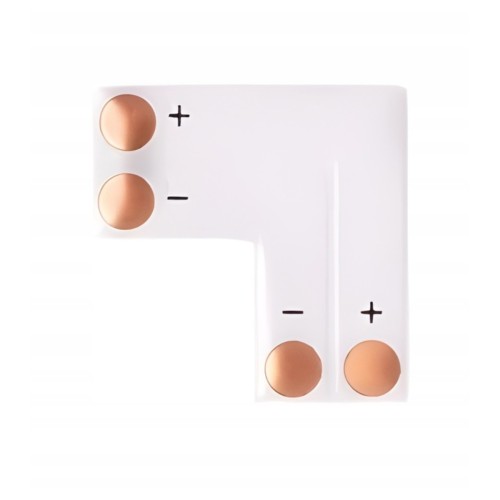 Złączka Kątowa Narożna Rogowa Do Taśm Taśmy LED 10mm COB 2835 "L"