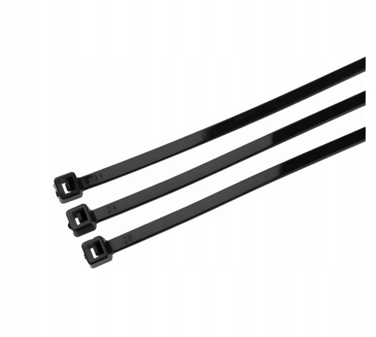 Opaski Zaciskowe Kablowe 3.6x400mm Czarne 100szt Uniwersalne Wysoka Jakość