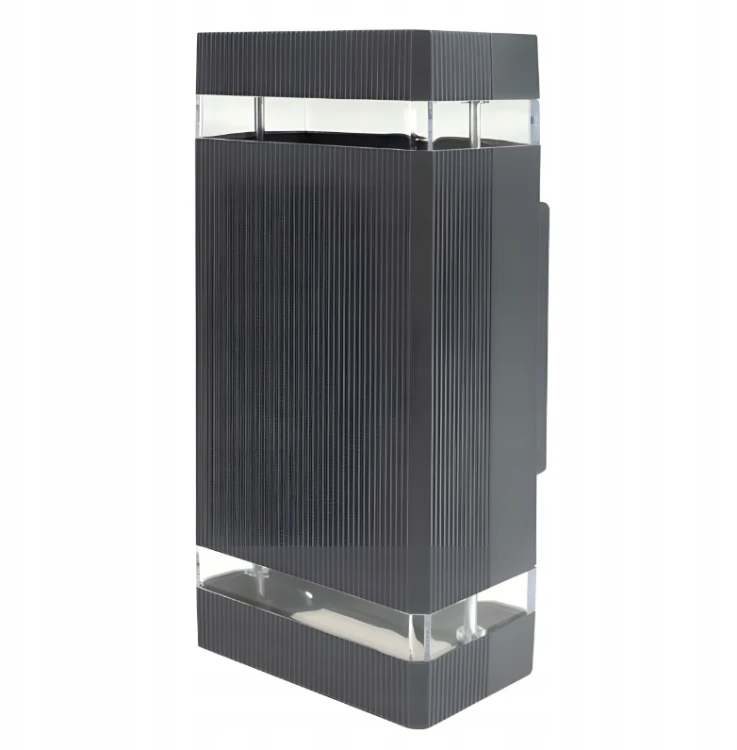 Oprawa elewacyjna plastik OE-6S 2xGU10 ANTRACYT