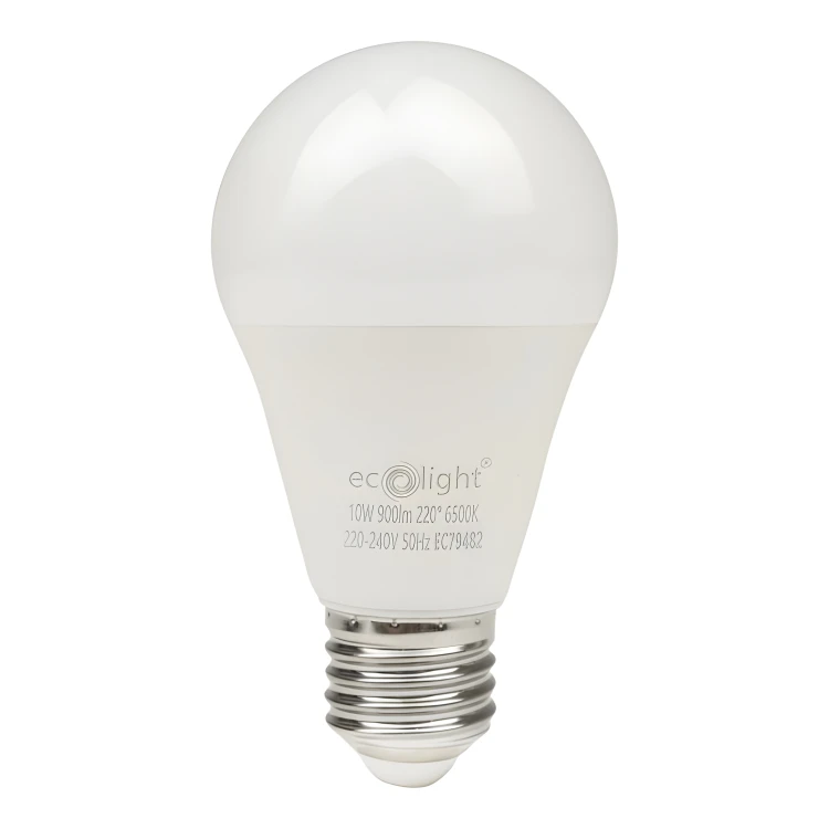 Żarówka LED E27 10W 1000lm 6500K Barwa Zimna A60 Energoszczędna 220-240V AC