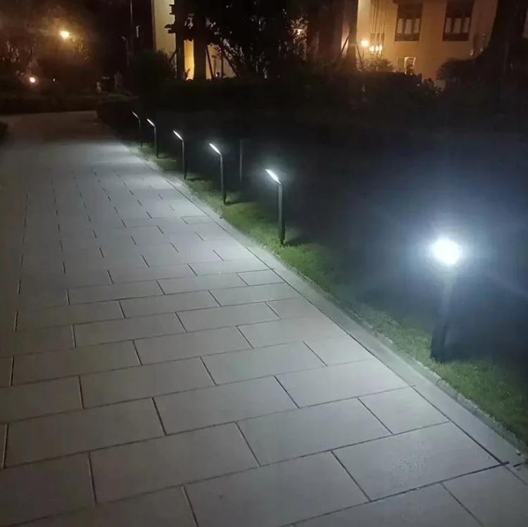 2x Lampa Solarna Ogrodowa LED Wbijana Słupek Czujnik Zmierzchu 4000K Ogród