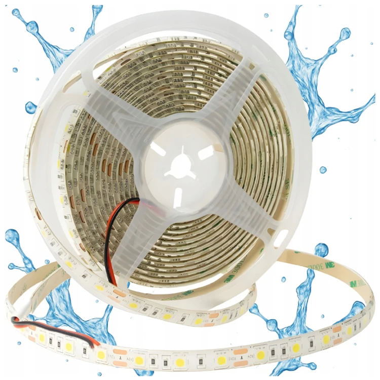 Taśma LED 12V Do Łazienki 72W IP63 Biała Neutralna 4000K 5m Szczelny Pasek