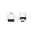Przejściówka Adapter USB-C USB-A Srebrna Mini Do Ładowarki Laptopa A - C