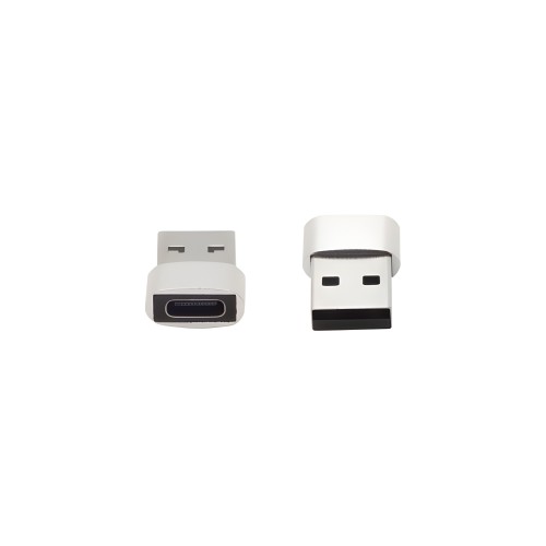 Przejściówka Adapter USB-A USB-C Srebrna Mini Do Ładowarki Laptopa A - C