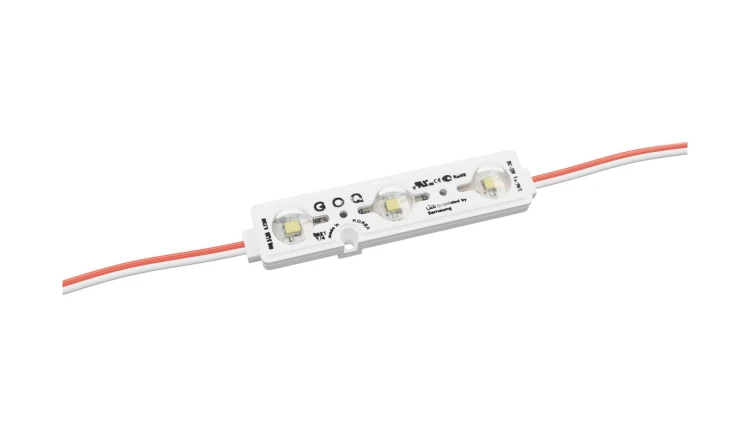 MODUŁ LED 12V 3x2835 SMD ZEWNĘTRZNY WEWNĘTRZNY IP68 0,72W 3000K SAMSUNG