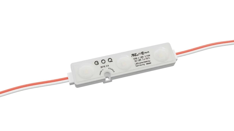 MODUŁ LED 12V 3x2835 SMD ZEWNĘTRZNY WEWNĘTRZNY IP68 0,72W 6500K SAMSUNG