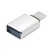 Przejściówka Adapter USB-C USB-A Srebrna Mini Do Ładowarki Laptopa A - C