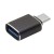 Przejściówka Adapter USB-C USB-A Czarna Mini Do Ładowarki Laptopa A - C