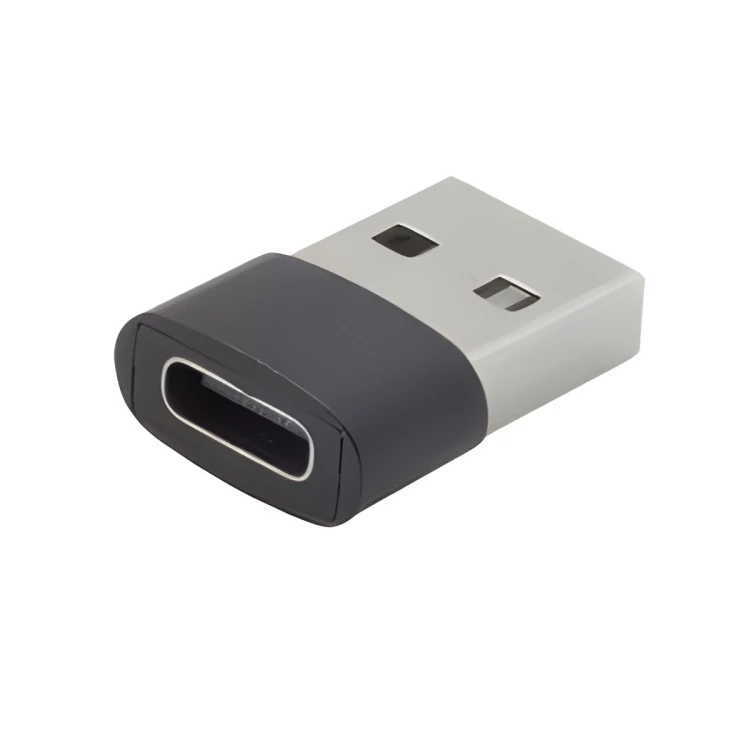 Przejściówka Adapter USB-A USB-C Czarna Mini Do Ładowarki Laptopa A - C