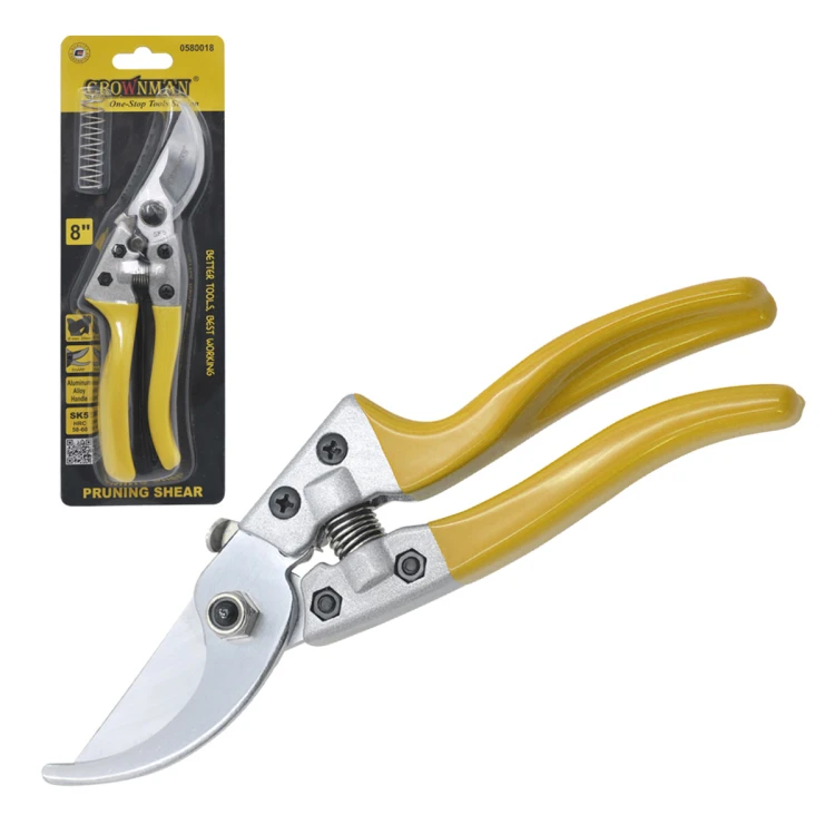 Sekator Ogrodowy SK5 Chromowany 20cm Nożyce Do Gałęzi Wygodna Rączka MOCNY