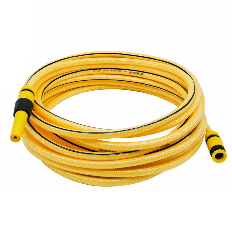 Wąż Ogrodowy 7,5m 1/2 PVC Z Wzmacnianym Włóknem 1/2 3/4 + Złączki ZESTAW