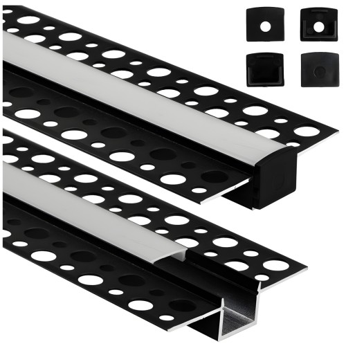 Profil Aluminiowy Podtynkowy do Taśm LED Wpuszczany do Płyt Karton/Gips 2m