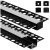 Profil Aluminiowy Podtynkowy do Taśm LED Wpuszczany do Płyt Karton/Gips 2m