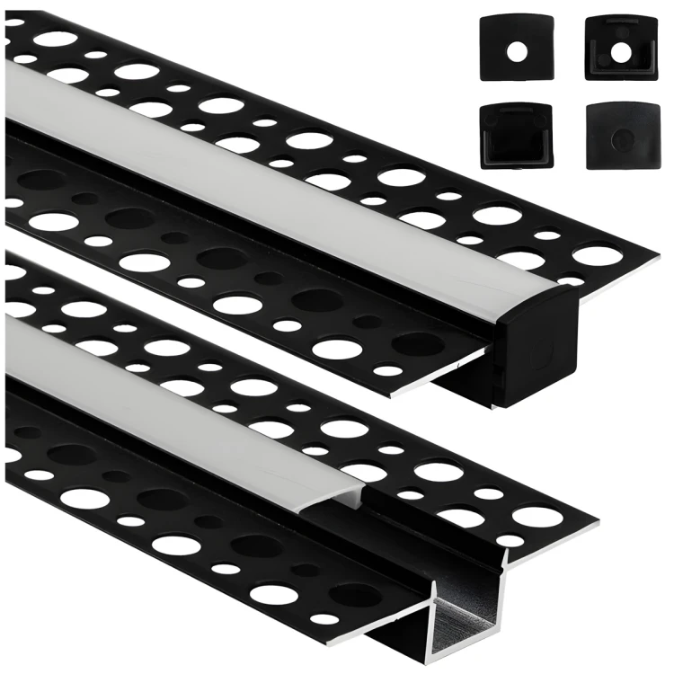 Profil Aluminiowy Podtynkowy do Taśm LED Wpuszczany do Płyt Karton/Gips 2m