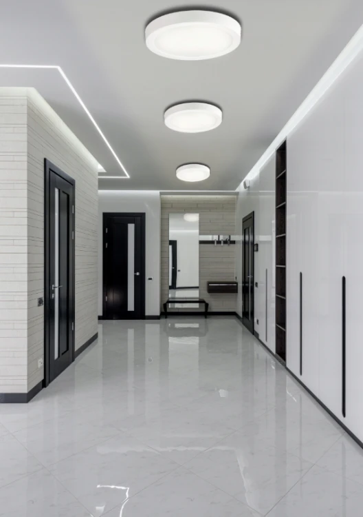 Panel Plafon Sufitowy LED Natynkowy Okrągły 24W 2640lm Nie Mruga 3000K