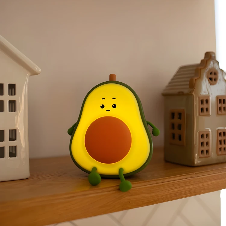 Lampka Nocna LED Dla Dzieci Do Pokoju Zasypiania AWOKADO Na Prezent Awokado
