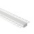 PROFIL Aluminiowy LED 2m Klosz Mrożony Szeroki Do Płyt GK Kartongips 17mm