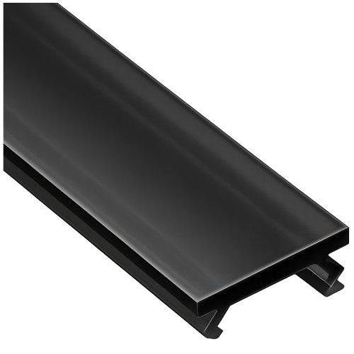 Klosz Czarny Do Profilu Aluminiowego Typ X PMMA 2m Slim Wąskiego Lumines