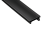 Klosz Czarny Do Profilu Aluminiowego Typ X PMMA 1m Slim Wąskiego Lumines
