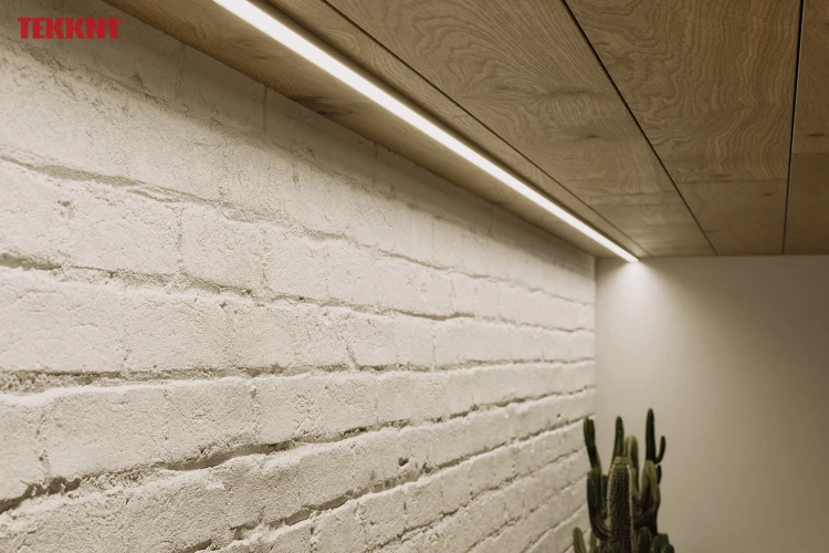 Profil Aluminiowy LED Czarny Natynkowy Nawierzchniowy Klosz Mleczny Zestaw