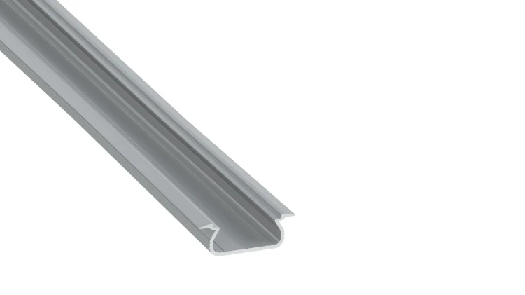 Profil Aluminiowy Do LED Srebrny Wpuszczany Podtynkowy Mrożony 2M Zestaw