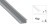 Profil Aluminiowy Do LED Srebrny Wpuszczany Podtynkowy Mrożony 2M Zestaw