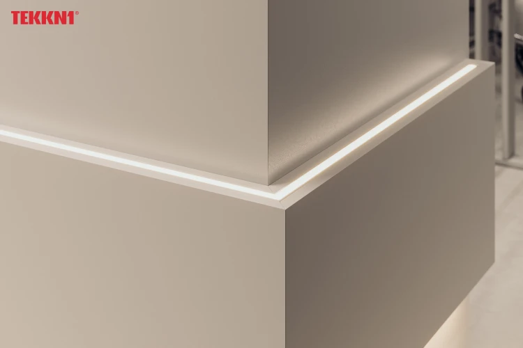 Profil Aluminiowy Do LED Srebrny Wpuszczany Podtynkowy Mrożony 2M Zestaw