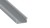 Profil Aluminiowy Do LED Srebrny Wpuszczany + Klosz Mrożony 2m Zestaw