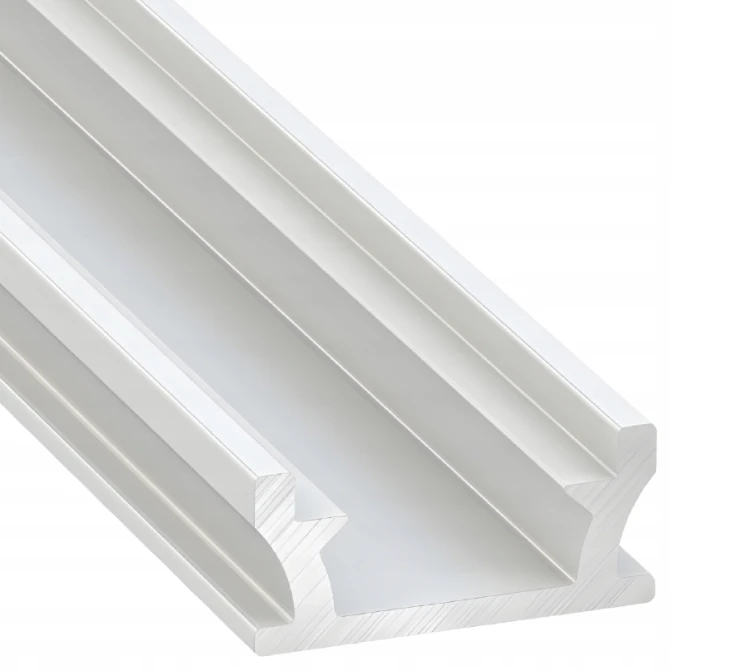 Profil LED Wodoodporny Biały Aluminiowy 2m Wpuszczany Do Łazienki + Klosz