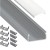 Profil Aluminiowy LED 2m Natynkowy Nawierzchniowy Do Taśmy z Kloszem Zestaw