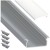 Profil Aluminiowy Do LED Srebrny Wpuszczany + Klosz Mrożony 2m Zestaw