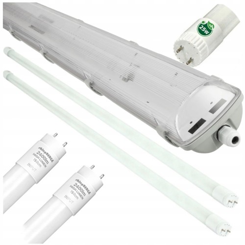 Oprawa Hermetyczna z Odbłyśnikiem 150cm do Garażu + 2x Świetlówki LED MOCNE