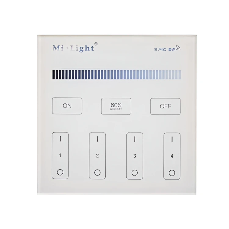 Miboxer Panel Natynkowy RF 2.4G 4 STREFA MONO B1 STREFOWY DO MI-Light
