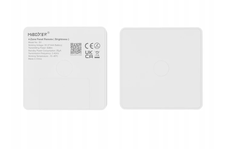 Miboxer Panel Natynkowy RF 2.4G 4 STREFA MONO B1 STREFOWY DO MI-Light