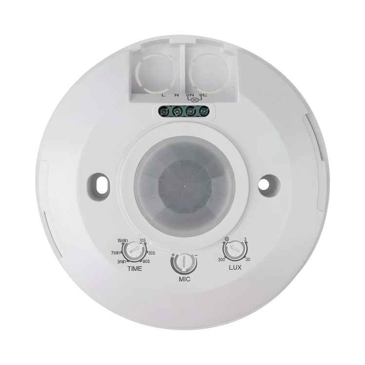 CZUJNIK RUCHU SUFITOWY CZUJKA DO WBUDOWANIA LED 360° ZMIERZCHU PODTYNKOWY
