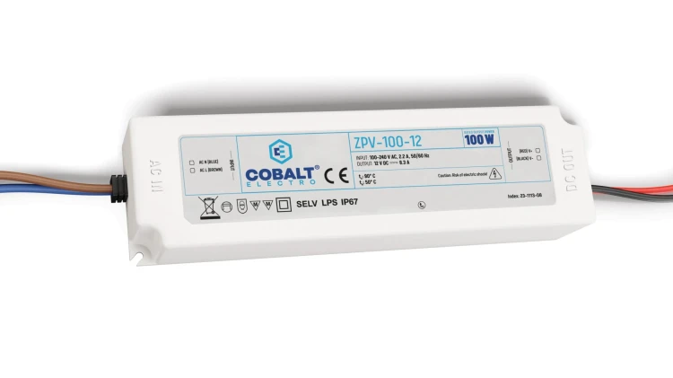 Zasilacz LED Hermetyczny Impulsowy CobaltElectro 12V 100W IP67 Wodoszczelny