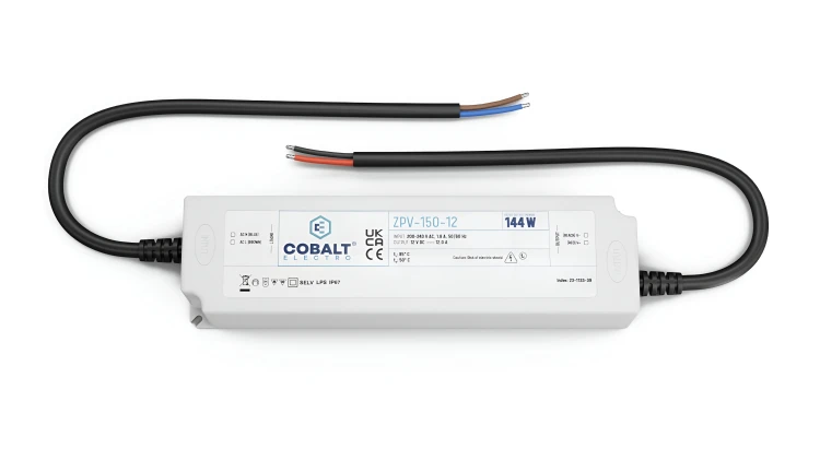 Zasilacz LED Hermetyczny Impulsowy CobaltElectro 12V 144W IP67 Wodoszczelny