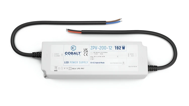 Zasilacz LED Hermetyczny Impulsowy CobaltElectro 12V 192W IP67 Wodoszczeln