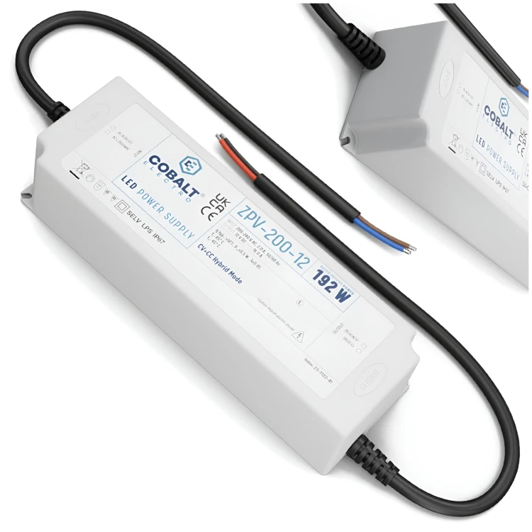 Zasilacz LED Hermetyczny Impulsowy CobaltElectro 12V 192W IP67 Wodoszczeln