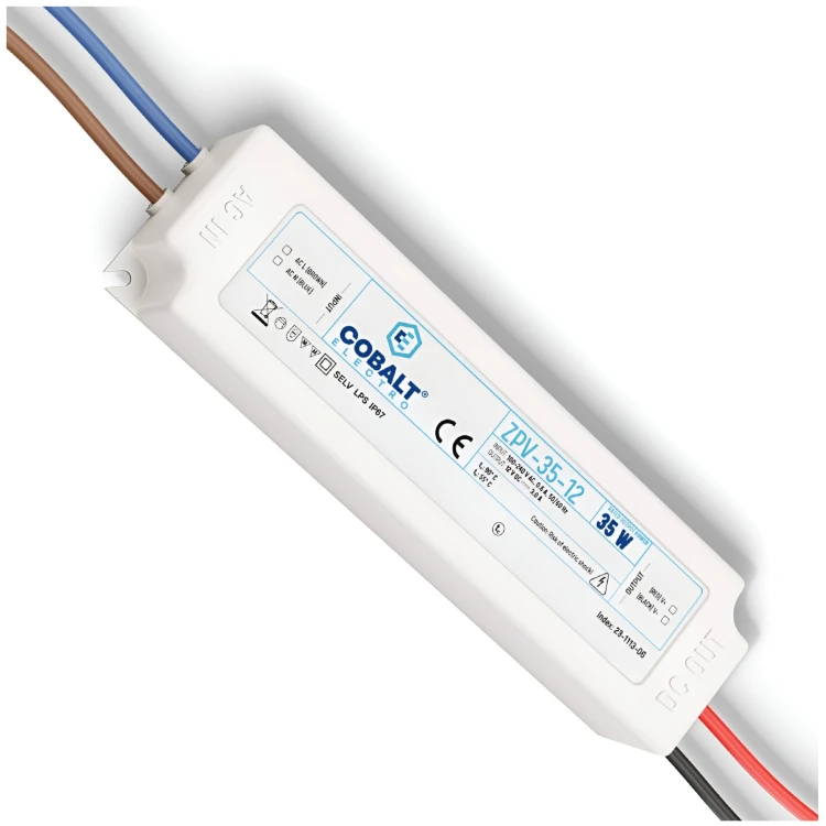 Zasilacz LED Hermetyczny Impulsowy CobaltElectro 12V 35W IP67 Wodoszczelny
